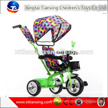 Vente en gros de haute qualité, meilleur prix, vente chaude tricycle enfant / tricycle enfants / bébé tricycle enfants bon marché avec poussette bébé assise
